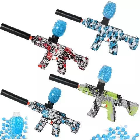 Pistola de airsoft elétrica splatter brinquedo, pistola contínua automática,