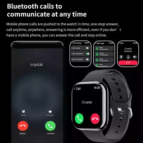 Impermeável Amoled tela relógio inteligente para homens e mulheres, relógio I