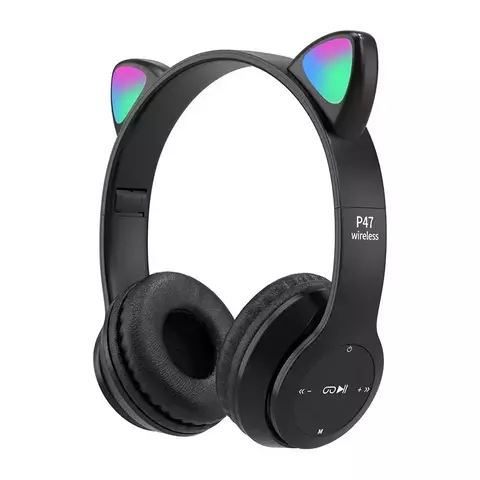 P47M Fone De Ouvido Bluetooth Sem Fio com Controle De Microfone, Fofone De Ouvid