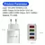 Multi Port USB Quick Charger, 3A, 4 USB, Quick Charge 3.0, Adaptador de telefone - loja online