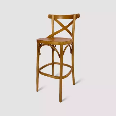 Banqueta Espanha X de Madeira Maciça