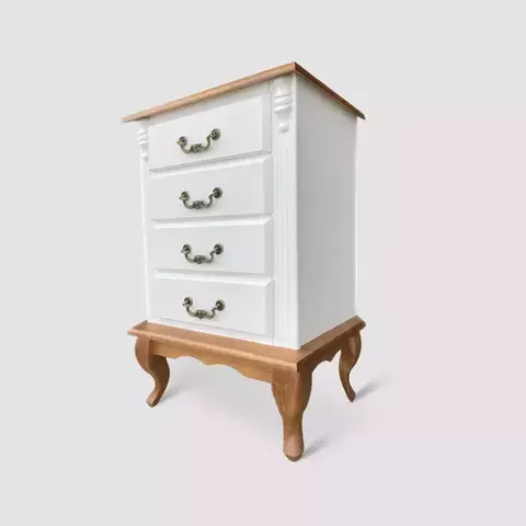 Mesa de Cabeceira 4 Gavetas Luis XV