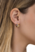 ARGOLA INCOLOR E DETALHES COLORIDOS (OURO) - comprar online