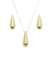 CONJUNTO DE GOTA LISA GRANDE (OURO)