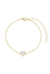 PULSEIRA COM CORAÇÃO DE ZIRCÔNIA CRISTAL (OURO)