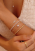 PULSEIRA COM CORAÇÃO DE ZIRCÔNIA CRISTAL (OURO) - comprar online
