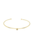 BRACELETE MINIMALISTA COM PEDRA REDONDA TANZANITA (OURO)