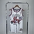 Regata retrô do Toronto Raptors, modelo 1998/1999, com estampa do jogador Vince Carter e design em branco e vermelho.