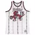 Regata branca retrô do Toronto Raptors com estampa do dinossauro e número 15, representando Vince Carter.