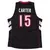 Regata preta do Toronto Raptors com o nome "CARTER" e o número "15" nas costas, representando Vince Carter.