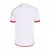 Camisa do Flamengo 24/25 manto 2, vista traseira, com detalhes em vermelho nas mangas.