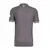 Camisa cinza do Real Madrid 24/25, vista traseira, com detalhes em preto e branco.