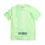 Camisa do Barcelona 24/25 manto 3 na cor verde claro, vista de trás, com logo da UNHCR na parte inferior.
