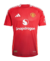 Camisa do Manchester United 24/25, modelo Manto 1, na cor vermelha com detalhes em branco.