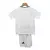 Kit infantil do Real Madrid 24/25 com camisa e short brancos