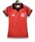 Camisa feminina do Flamengo 24/25 edição especial, na cor vermelha, com detalhes em preto e logotipo da Adidas.