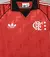 Camisa feminina do Flamengo edição especial 24/25, cor vermelha, com detalhes em preto e logotipo da Adidas.