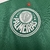 Camisa do Palmeiras 25/26, uniforme 1, na cor verde, com detalhes em branco e patrocinador estampado.