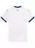 Camisa branca do Bahia torcedor 2025/2026 com gola e punhos azuis, logo do clube e da Puma na frente, bahia terra mãe.