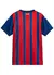 Camisa jogador do Bahia Tricolor-Manto 2 temporada 2025/2026 com listras verticais em azul e vermelho, puma, jogador, player.