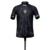 Camisa preta com estampa de folhas, logo dourado e detalhes em verde, representando Neymar Jr 10.