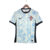 Camisa da seleção de Portugal, modelo manto 2, com design em azul claro e detalhes em preto.
