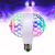 Lâmpada Luz Led Globo Colorido Giratório Duplo Festa Dj RGB