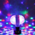Lâmpada Luz Led Globo Colorido Giratório Duplo Festa Dj RGB - Brasil Boa Compra