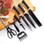 Jogo de Facas Conjunto 8 Peças Aço Inox Garra Tesoura Cozinha - comprar online