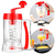 Misturador Manual Massa Bolo Panqueca Waffle Cupcake Dosador 800ML