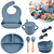Kit Prato Infantil Silicone Copo Talher Babador Tigela - comprar online