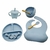 Kit Prato Infantil Silicone Copo Talher Babador Tigela - loja online