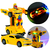Carro Robô 2 Em 1 Musical Bate E Volta Luzes Brinquedo Infantil