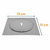 Ralo de Banheiro Inox Click Inteligente 15x15cm - Brasil Boa Compra