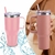 Copo Térmico Aço Inox 1200ml Caneca C/ Alça Canudo Água Gelada Quente - loja online