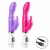 Vibrador Duplo Coelhinho Ponto G Clitóris Recarregável USB 16cm