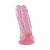 Dildo Duplo Realístico Transparente Silicone Com Ventosa 17cm - Brasil Boa Compra