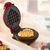 Mini Máquina De Assar Forma Elétrica Retro Waffle Coração 110V