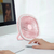 Mini Ventilador De Mesa Luz Ring Light Usb Portátil Potente Silencioso - comprar online