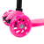 Patinete Regulável Infantil 4 Rodinhas Com Led Para Crianças Brinquedo Esporte Até 60Kg
