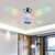Lâmpada Formato Ventilador 4 Paletas Luzes RGB E Bluetooth 36w - comprar online