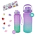 Kit 2 Garrafas Galão de Água 2L e 900ml Degrade Figurinhas Adesivos 3D - comprar online
