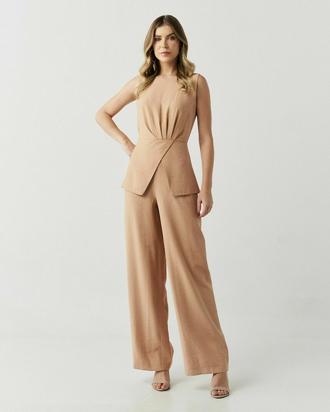 Macacao Alf Viscose Sobrep Transp Cinto