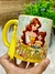 Caneca dia das Mães Alça e Interior Amarela Princesas – Bela - comprar online