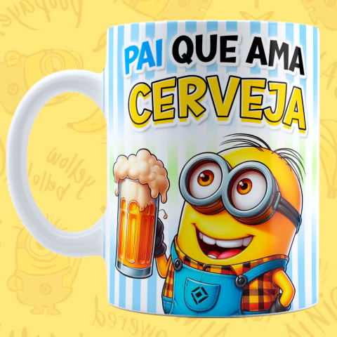 Caneca - Minions Divertido - Dia dos Pais - 325 ML - comprar online