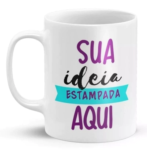 Caneca Branca Porcelana Personalizada - comprar online