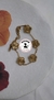 Pulsera de flor dorada