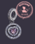 Corazón diamante charm