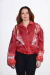 Jaqueta Bafu Floral Vermelho - comprar online