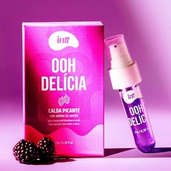 Ooh Delícia Calda Beijável Com Efeito Picante De Sabor Amora na internet